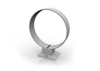 Хомут двойной фиксации M8,,белый RAL 9010 Ruplast 